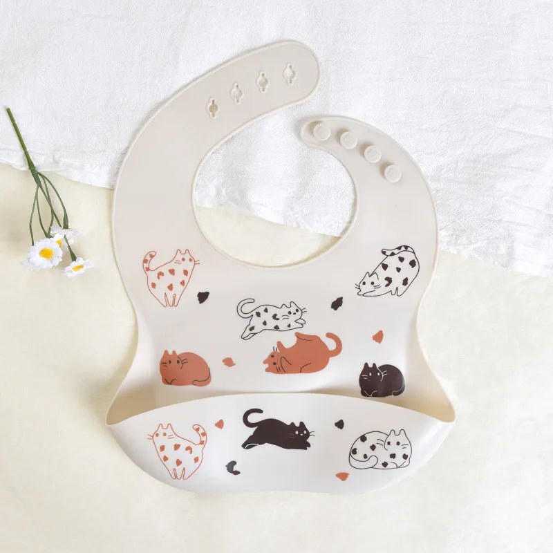Bavoir Bébé Silicone Imperméable — Motifs Animaux, Facile à Nettoyer | Choupinoo - Choupinoo