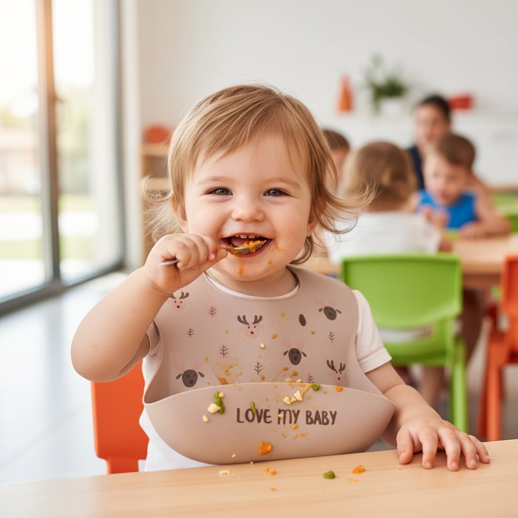 Bavoir Bébé Silicone Imperméable — Motifs Animaux, Facile à Nettoyer | Choupinoo - Choupinoo