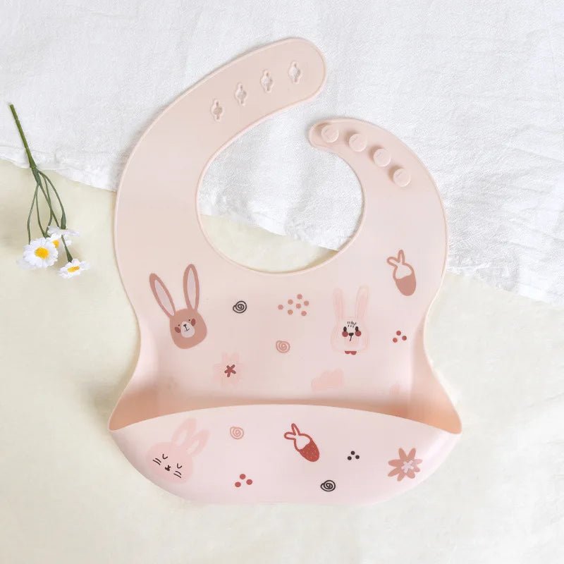 Bavoir Bébé Silicone Imperméable — Motifs Animaux, Facile à Nettoyer | Choupinoo - Choupinoo