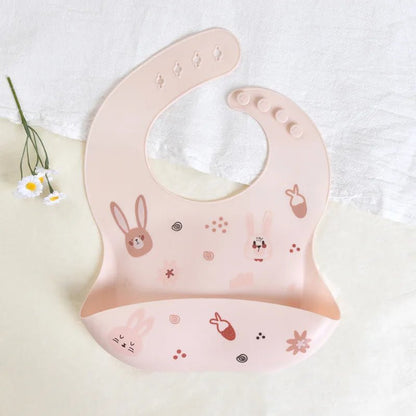 Bavoir Bébé Silicone Imperméable — Motifs Animaux, Facile à Nettoyer | Choupinoo - Choupinoo