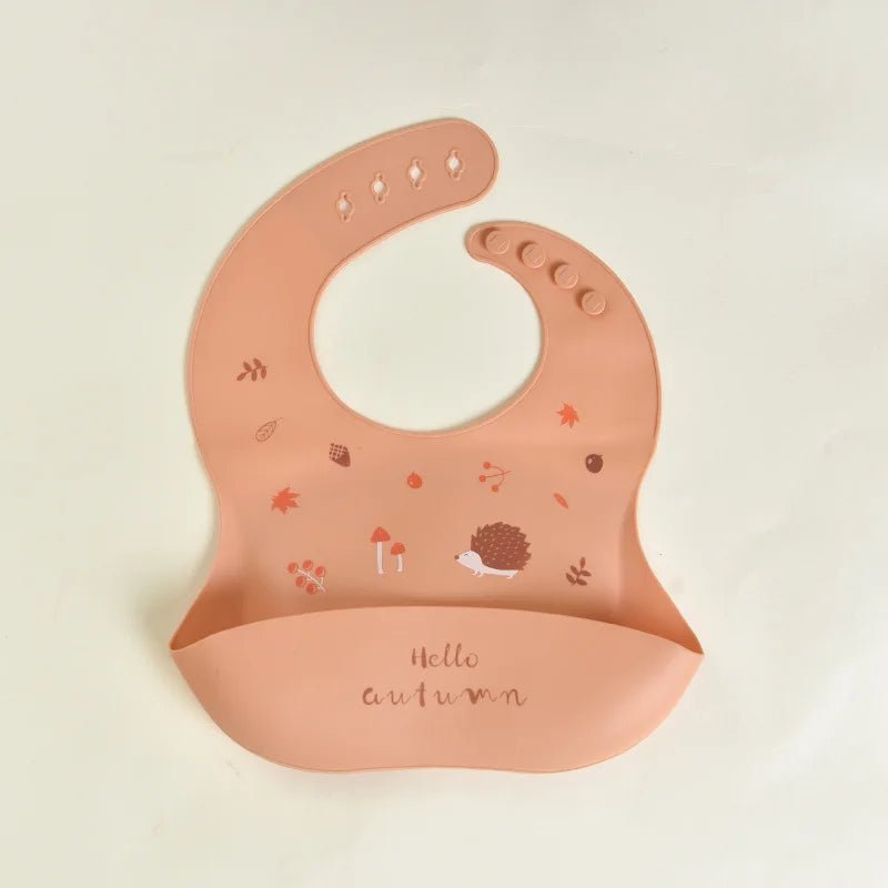 Bavoir Bébé Silicone Imperméable — Motifs Animaux, Facile à Nettoyer | Choupinoo - Choupinoo