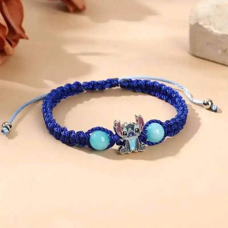 Bracelet tissé Lilo &amp; Stitch - Accessoire Disney réglable - Choupinoo