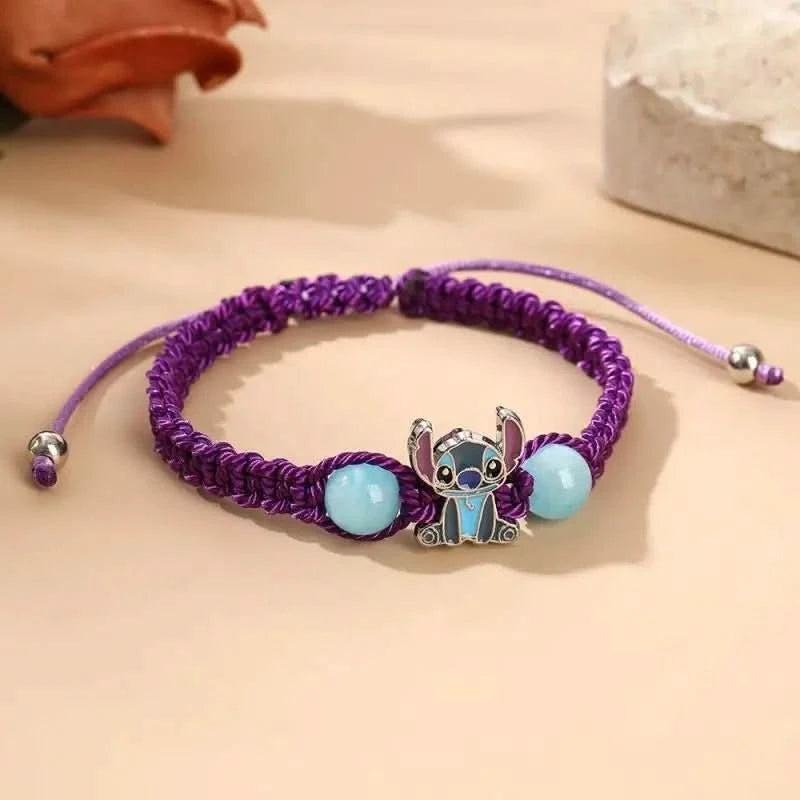 Bracelet tissé Lilo &amp; Stitch - Accessoire Disney réglable - Choupinoo