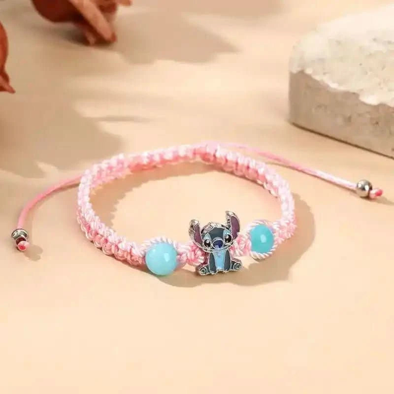 Bracelet tissé Lilo &amp; Stitch - Accessoire Disney réglable - Choupinoo