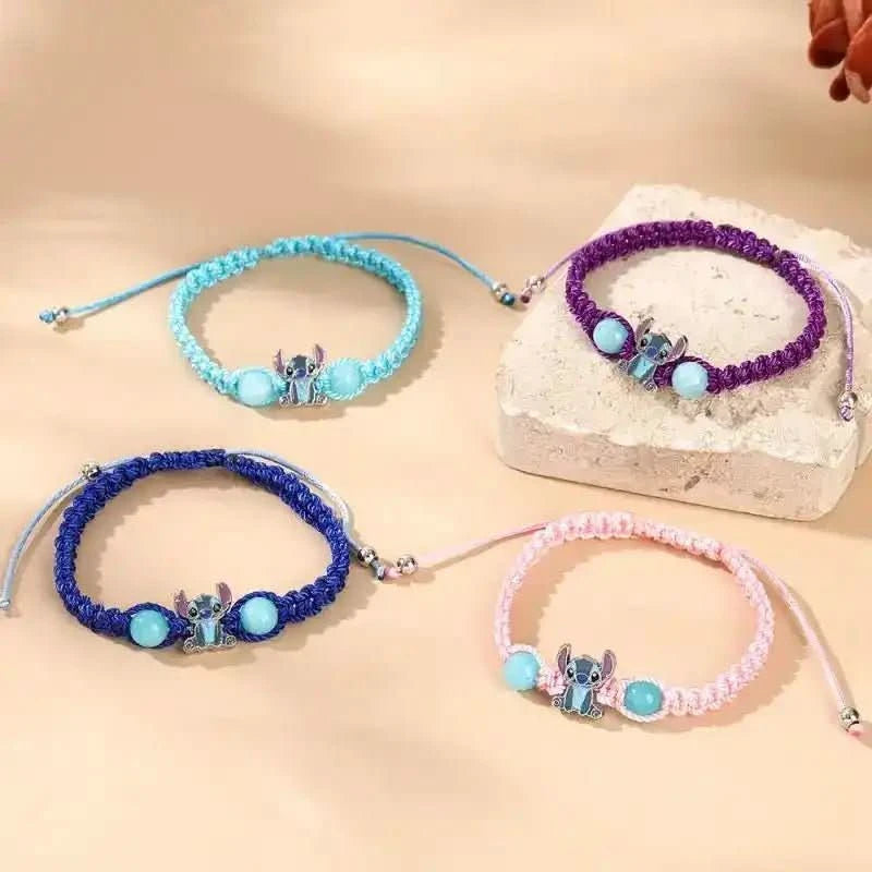Bracelet tissé Lilo &amp; Stitch - Accessoire Disney réglable - Choupinoo