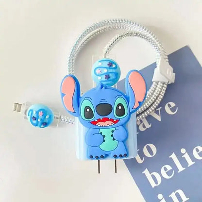 Câble iPhone/iPad Lilo & Stitch - Charge rapide 18W/20W Disney - Choupinoo