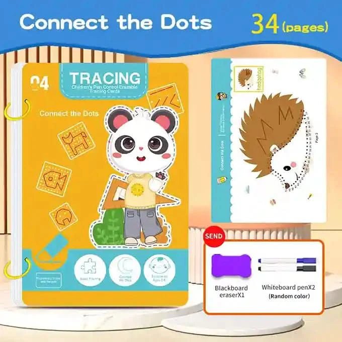 Cahier d'exercice réutilisable pour enfant - Choupinoo