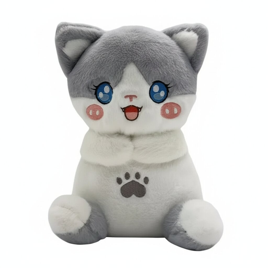 Chat Respirant – Peluche Veilleuse Musicale Anti - Stress Bébé - Choupinoo