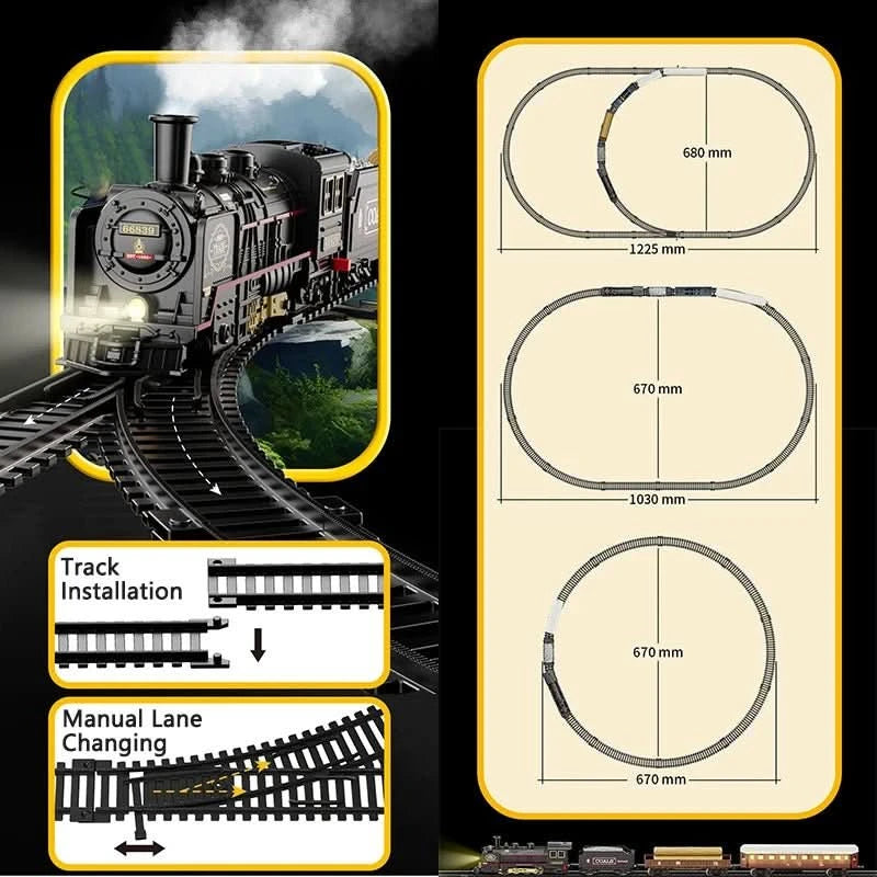 Circuit de train électrique rétro pour enfant - Choupinoo