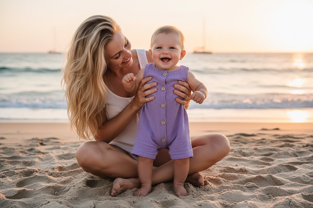 Combinaison Bébé Été 100% Coton – Unisexe Sans Manches 0 - 2 Ans | Choupinoo - Choupinoo