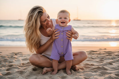 Combinaison Bébé Été 100% Coton – Unisexe Sans Manches 0 - 2 Ans | Choupinoo - Choupinoo