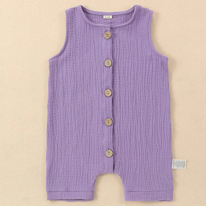 Combinaison Bébé Été 100% Coton – Unisexe Sans Manches 0 - 2 Ans | Choupinoo - Choupinoo
