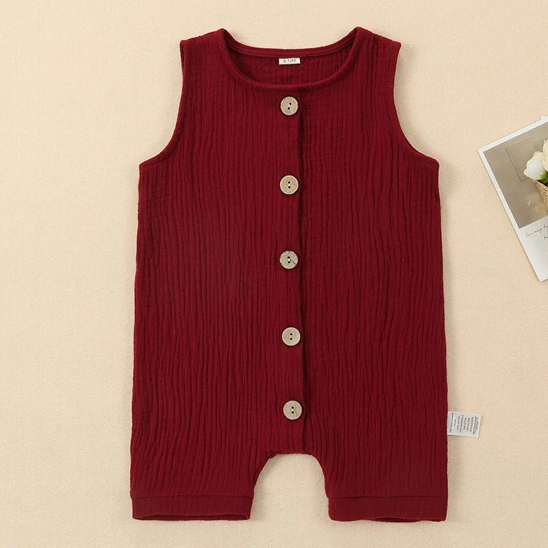 Combinaison Bébé Été 100% Coton – Unisexe Sans Manches 0 - 2 Ans | Choupinoo - Choupinoo