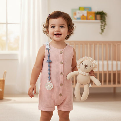 Combinaison Bébé Été 100% Coton – Unisexe Sans Manches 0 - 2 Ans | Choupinoo - Choupinoo