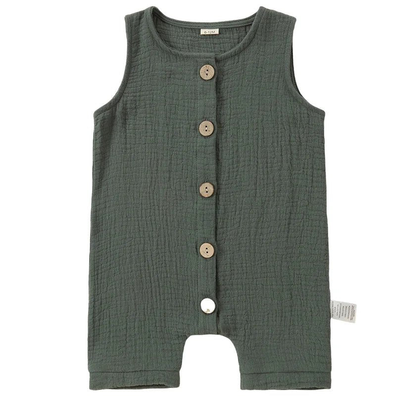 Combinaison Bébé Été 100% Coton – Unisexe Sans Manches 0 - 2 Ans | Choupinoo - Choupinoo