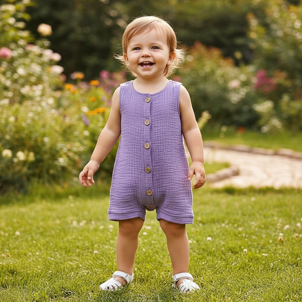 Combinaison Bébé Été 100% Coton – Unisexe Sans Manches 0 - 2 Ans | Choupinoo - Choupinoo