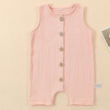 Combinaison Bébé Été 100% Coton – Unisexe Sans Manches 0 - 2 Ans | Choupinoo - Choupinoo