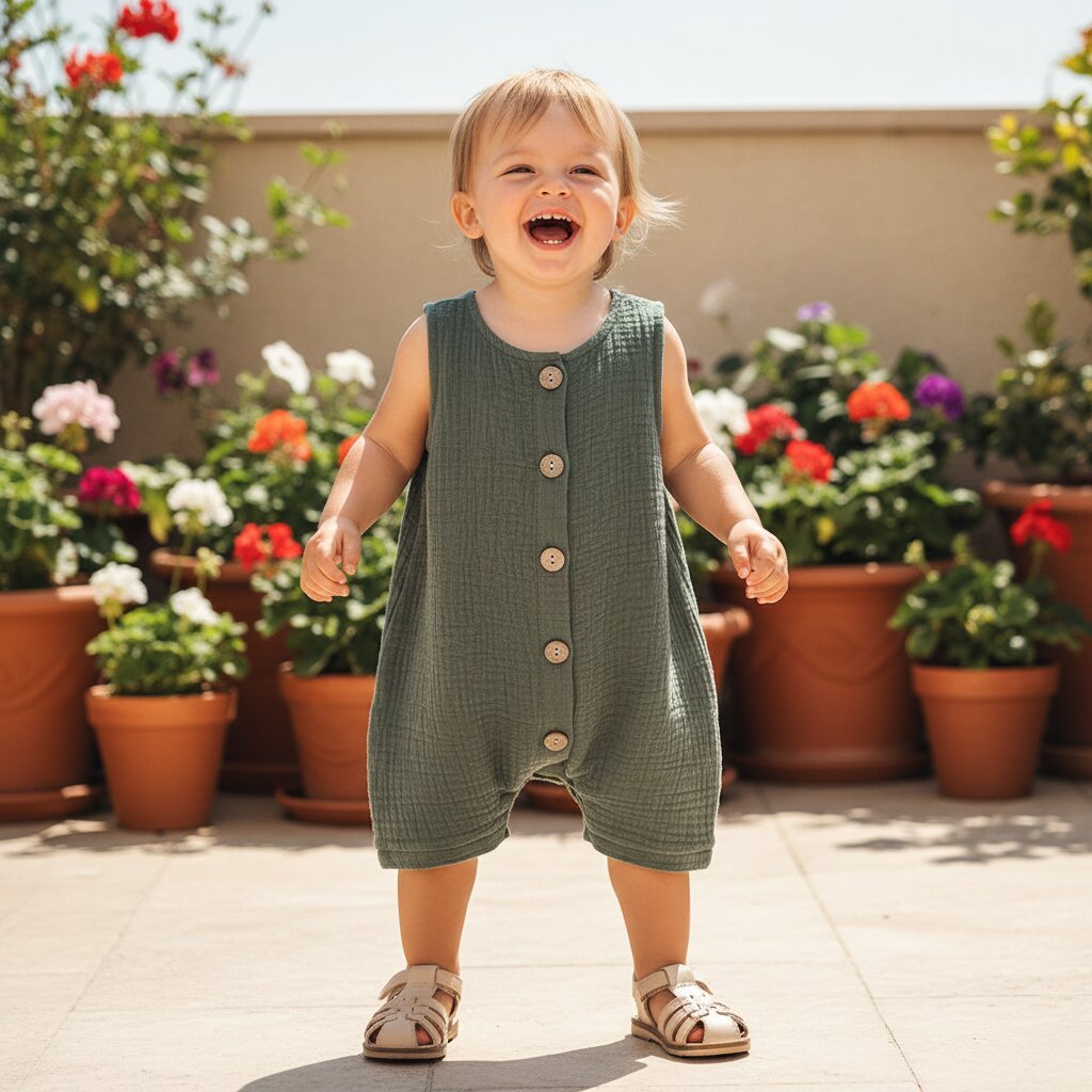 Combinaison Bébé Été 100% Coton – Unisexe Sans Manches 0 - 2 Ans | Choupinoo - Choupinoo