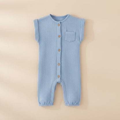 Combinaison bébé gaze de coton 3 - 12 mois – Légère, douce et respirante - Choupinoo