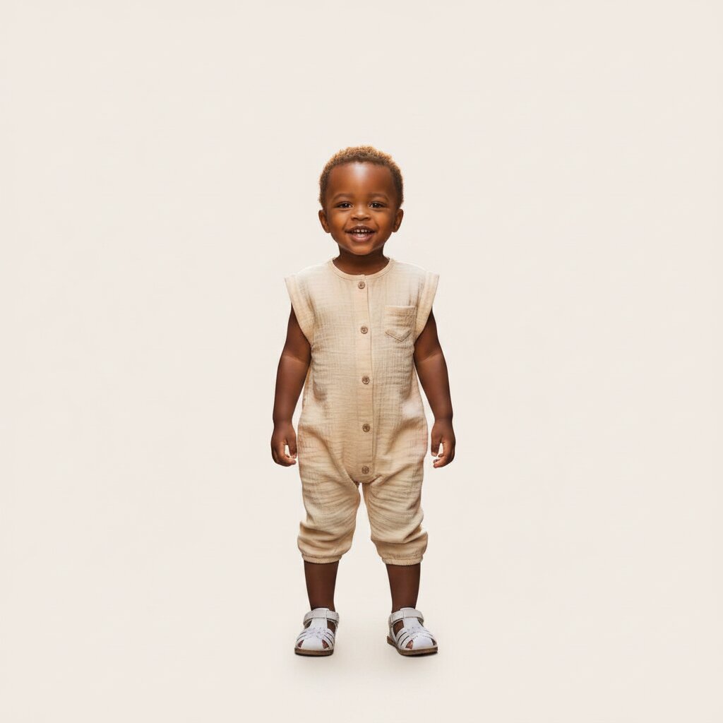 Combinaison bébé gaze de coton 3 - 12 mois – Légère, douce et respirante - Choupinoo
