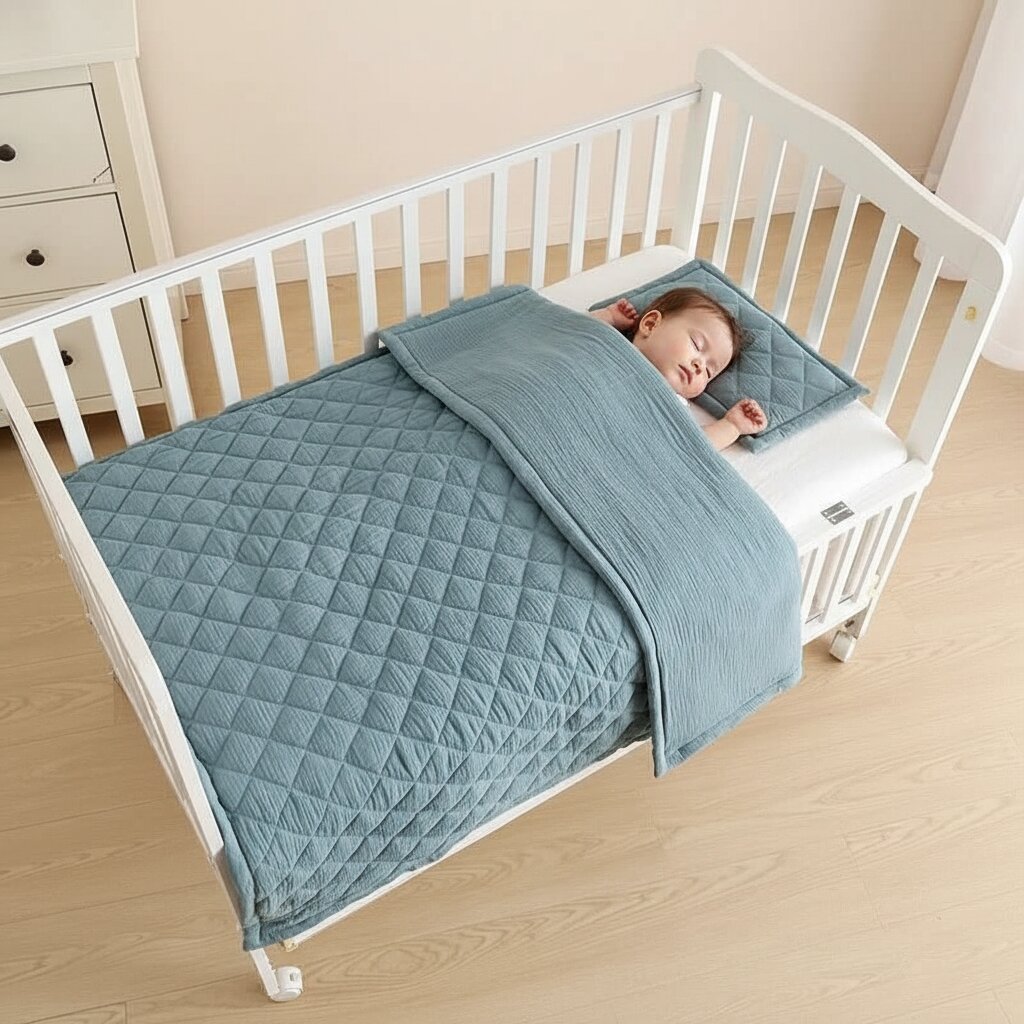 Couette Bébé en Double Gaze de Coton 100 × 125 cm - Choupinoo