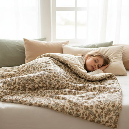 Couette Enfant 85 x 100 cm - Rembourrage Coton et Soie - Choupinoo