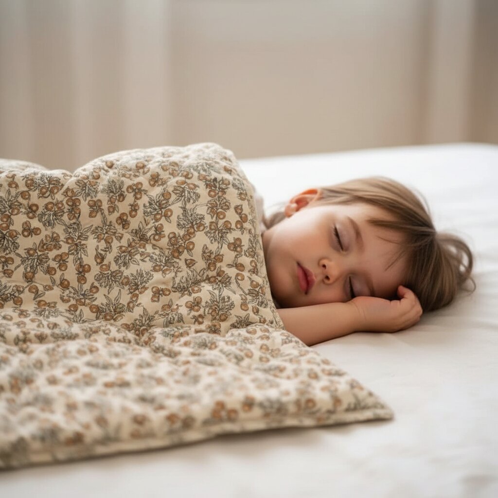 Couette Enfant 85 x 100 cm - Rembourrage Coton et Soie - Choupinoo