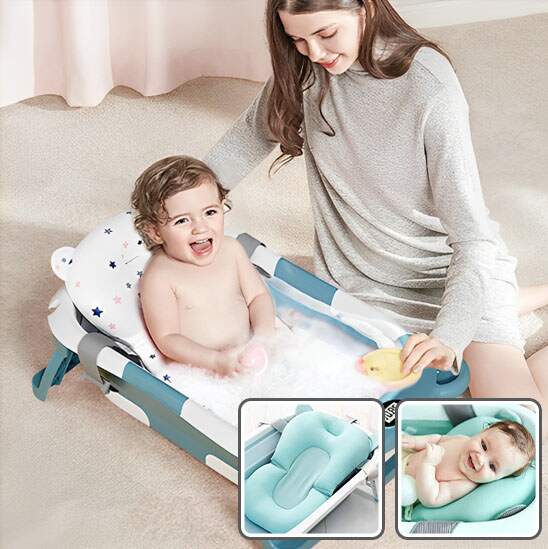 Coussin baignoire bebe universel réglable pliable transportable - Choupinoo