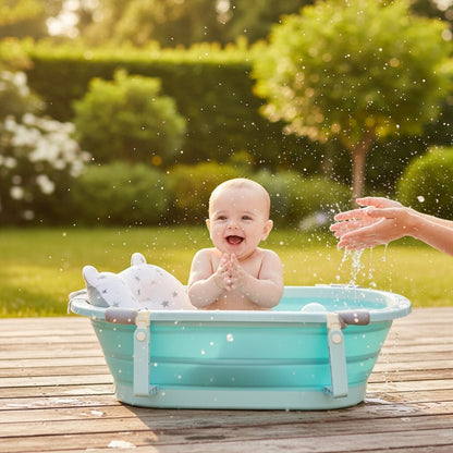 Coussin de Baignoire Bébé Réglable Pliable — Confort et sécurité dès la naissance - Choupinoo