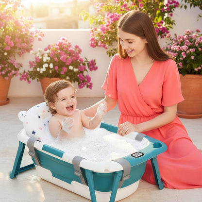 Coussin de Baignoire Bébé Réglable Pliable — Confort et sécurité dès la naissance - Choupinoo