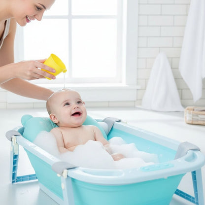 Coussin de Baignoire Bébé Réglable Pliable — Confort et sécurité dès la naissance - Choupinoo