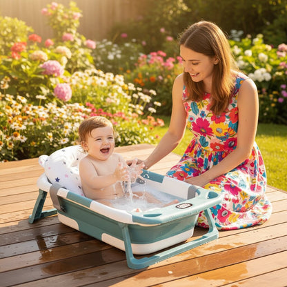 Coussin de Baignoire Bébé Réglable Pliable — Confort et sécurité dès la naissance - Choupinoo