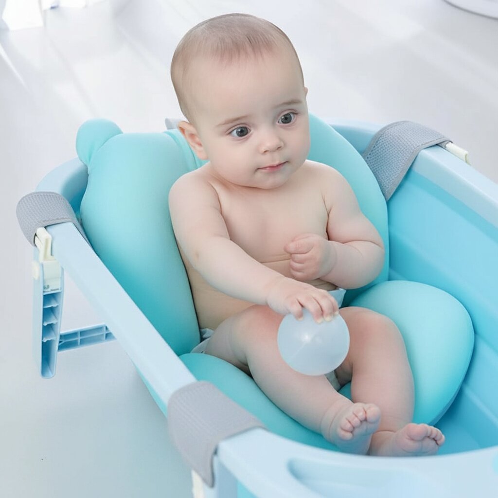 Coussin de Baignoire Bébé Réglable Pliable — Confort et sécurité dès la naissance - Choupinoo