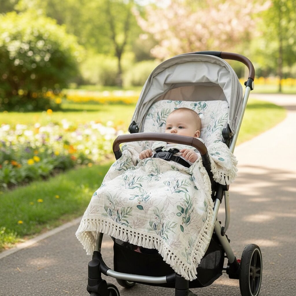 Couverture Bébé en Gaze de Coton – Été - Choupinoo