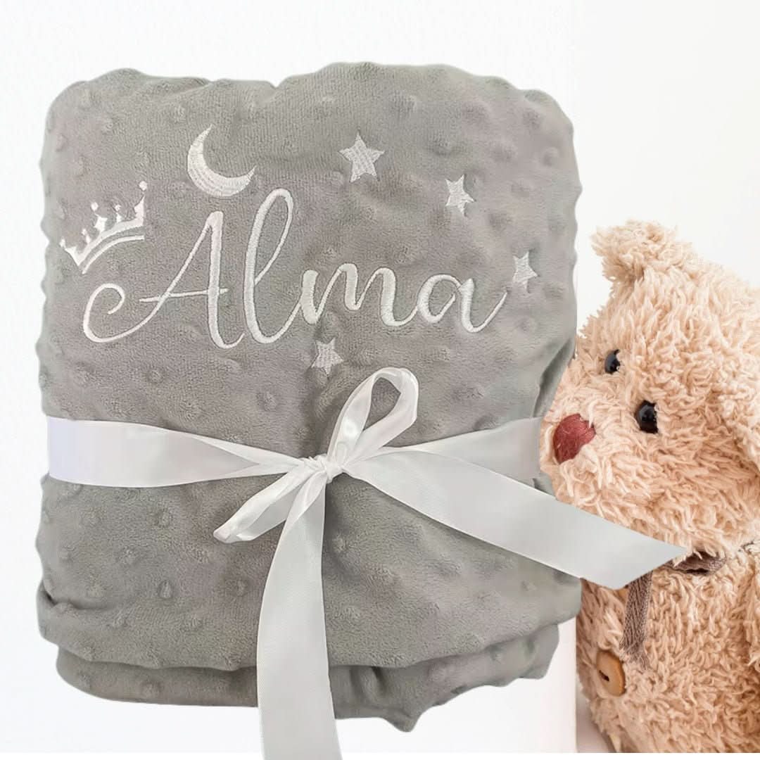 COUVERTURE BÉBÉ PERSONNALISÉE | 70x90 cm - Choupinoo