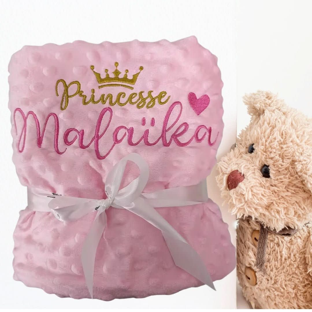 COUVERTURE BÉBÉ PERSONNALISÉE | 70x90 cm - Choupinoo