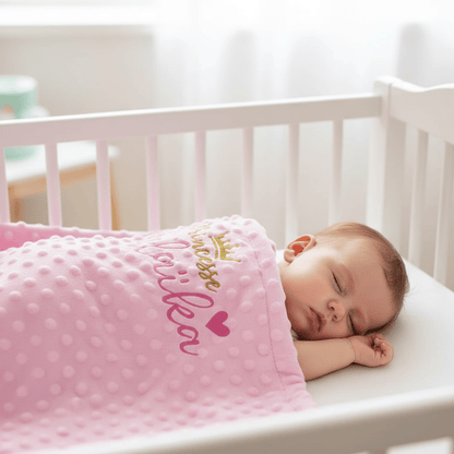 Couverture Bébé Personnalisée en Polaire et Microfibre - Choupinoo