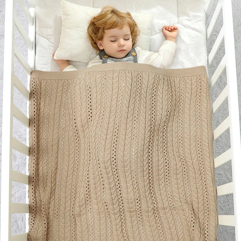 COUVERTURE BEBE TRICOT | 90x70cm - Choupinoo