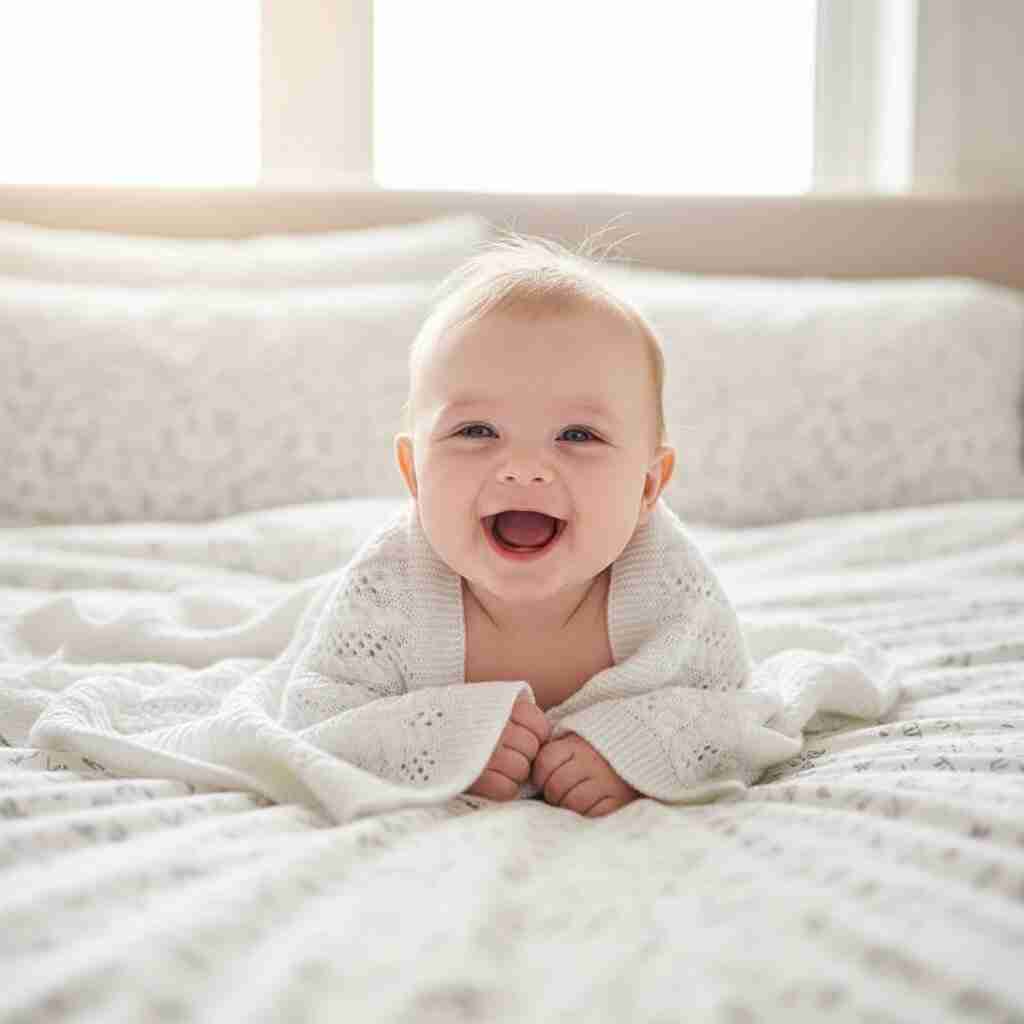 Couverture bebe tricot respirant 90x70cm - Choupinoo