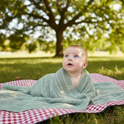 Couverture bebe tricot respirant 90x70cm - Choupinoo
