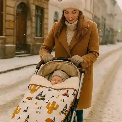 Couverture polaire d'hiver imperméable pour poussette - Choupinoo