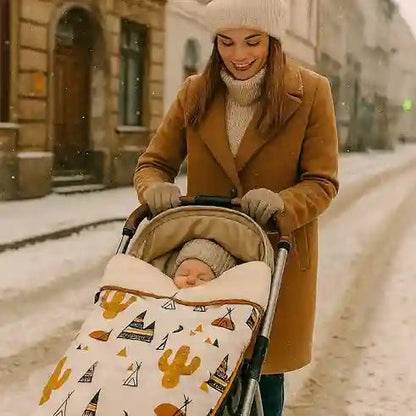Couverture polaire d'hiver imperméable pour poussette - Choupinoo