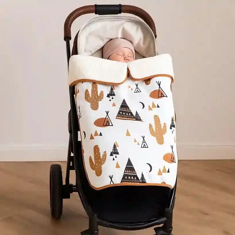 Couverture polaire d'hiver imperméable pour poussette - Choupinoo
