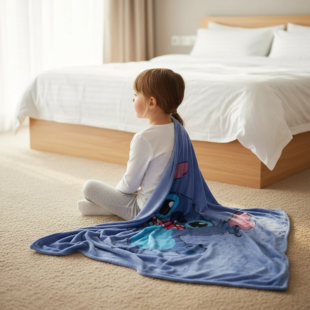 Couverture Polaire Stitch Bébé et Enfant - Choupinoo