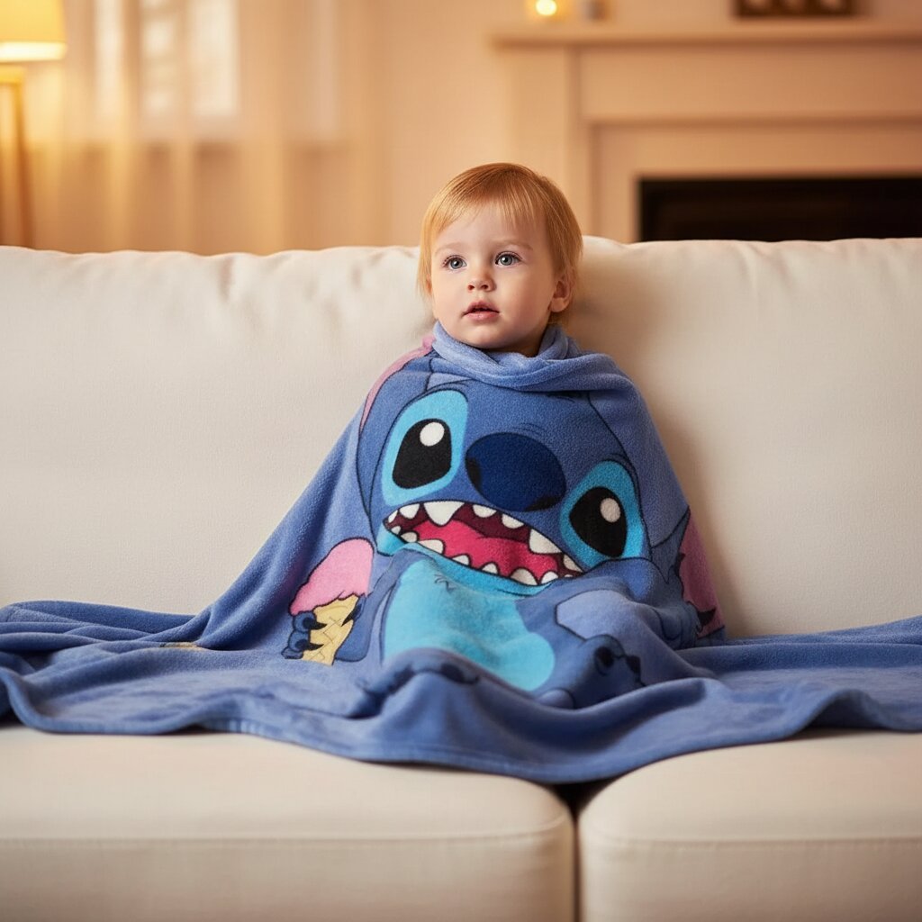 Couverture Polaire Stitch Bébé et Enfant - Choupinoo