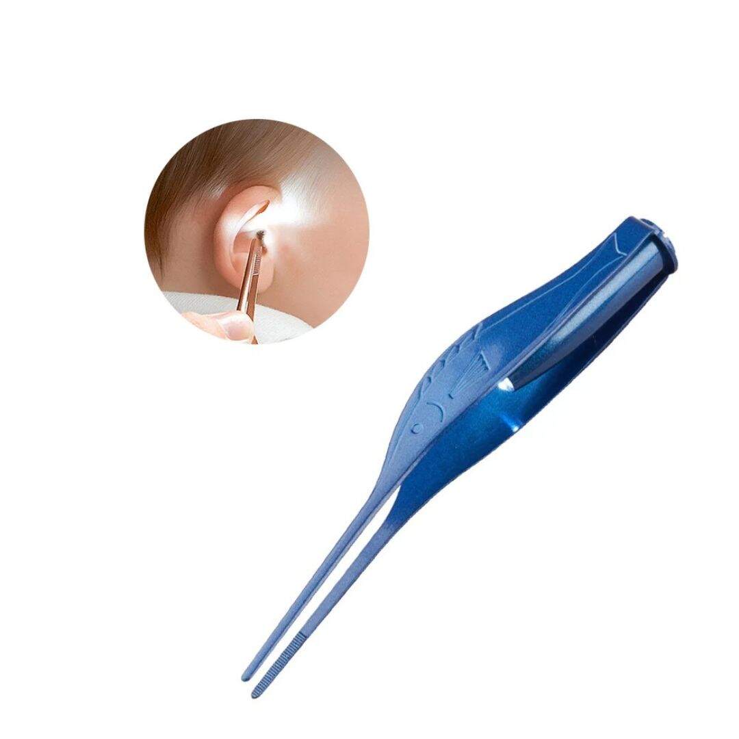 Cure oreille et pince à épiler de sécurité avec lumière LED - Choupinoo