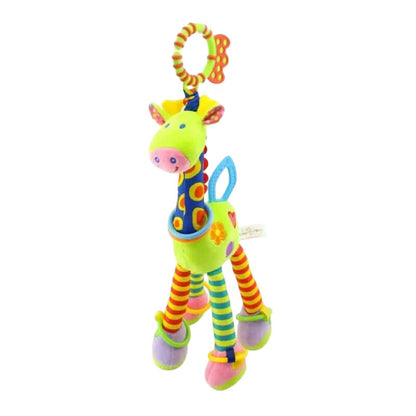 Doudou Girafe Hochet Bébé — Anneau de Dentition & Suspension