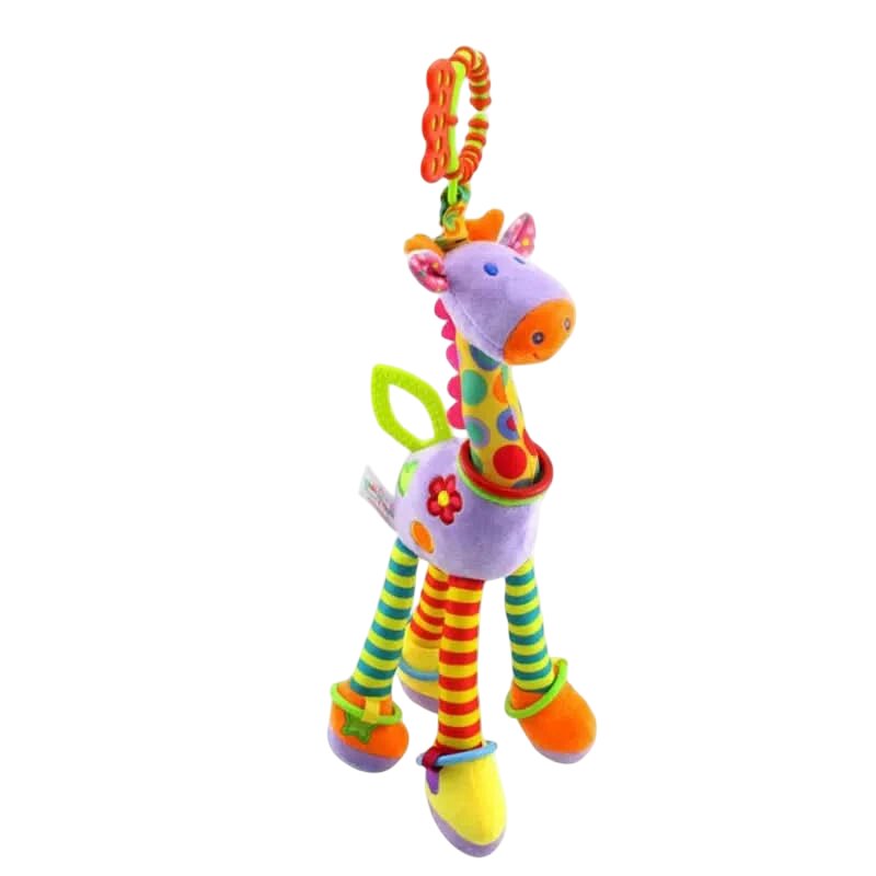 Doudou Bébé Girafe en Tissu Doux — 4 Coloris au Choix