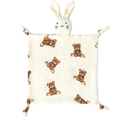 Doudou en lange - doudou lapin blanc - Choupinoo