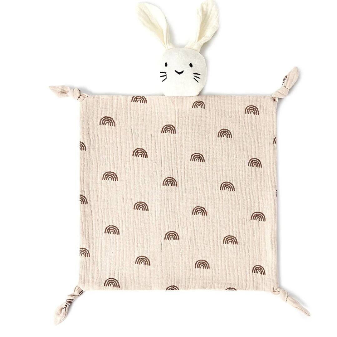 Doudou en lange - doudou lapin blanc - Choupinoo